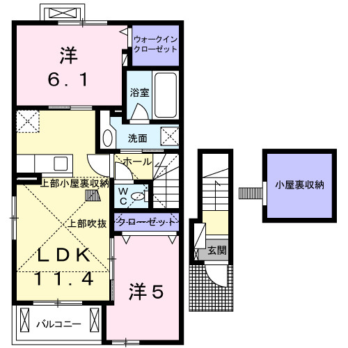 トゥール　ドールの間取り