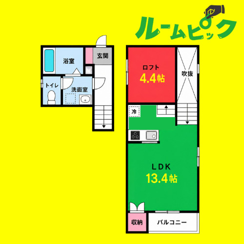 belier　名古屋市賃貸　仲介手数料無料の間取り