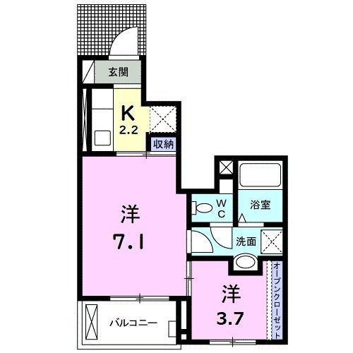 Ｊ　ポエムの間取り