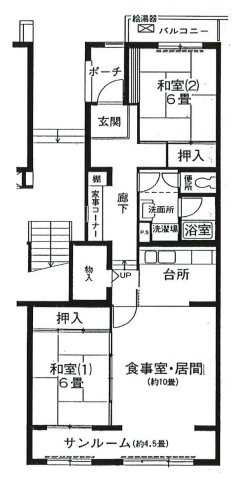 【間取り】 | リバーサイドともぶち第一住宅第32号棟