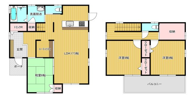 【間取り】 | 千渡中古住宅2550 | ファミリーさん向け広々です♪