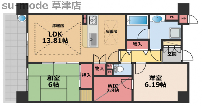 【間取り】 | アウルコート大路