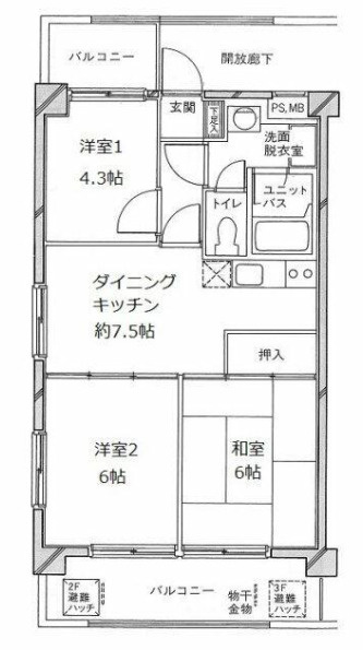 パレ・ドール西船橋の間取り