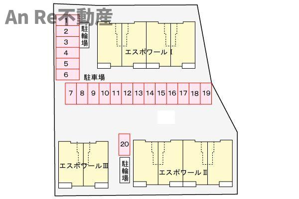 エスポワール　Ⅲの区画図
