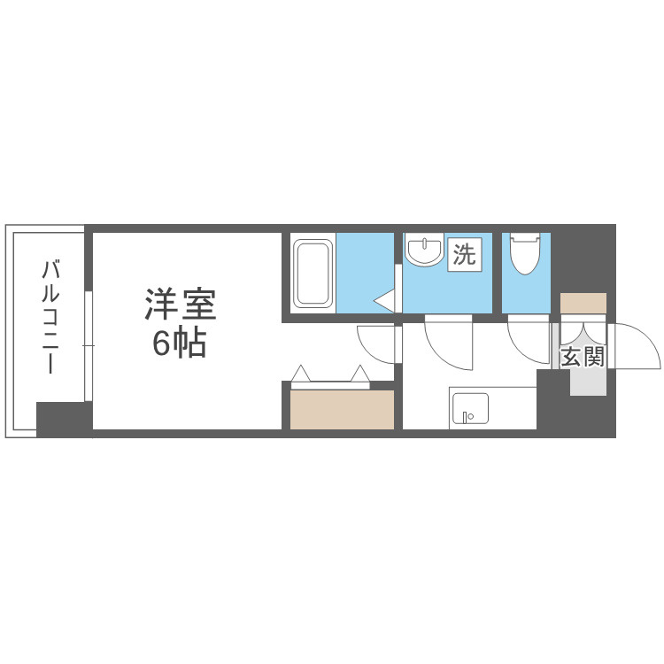 クレアグレイス岸里の間取り