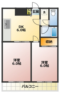 【間取り】 | サンライズ末広Ⅰ