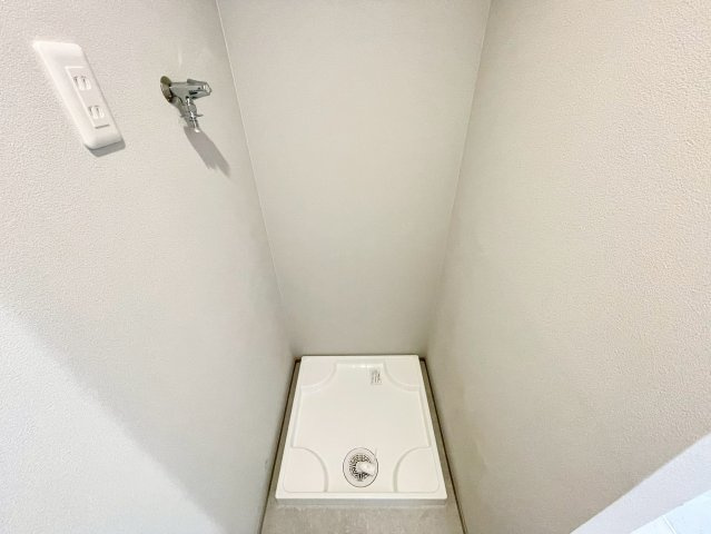 阿倍野区播磨町１丁目のランドリースペース|室内洗濯機置場で天候を気にせずお洗濯ができ、家事効率も高まります♪