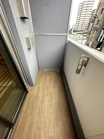 セルン新町のバルコニー