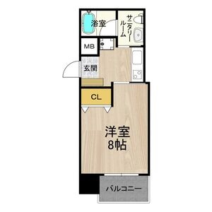 ディオレクレスト東心斎橋の間取り