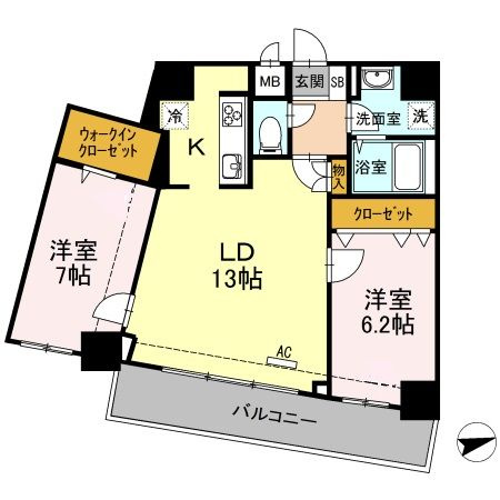 BLESS志村坂上の間取り