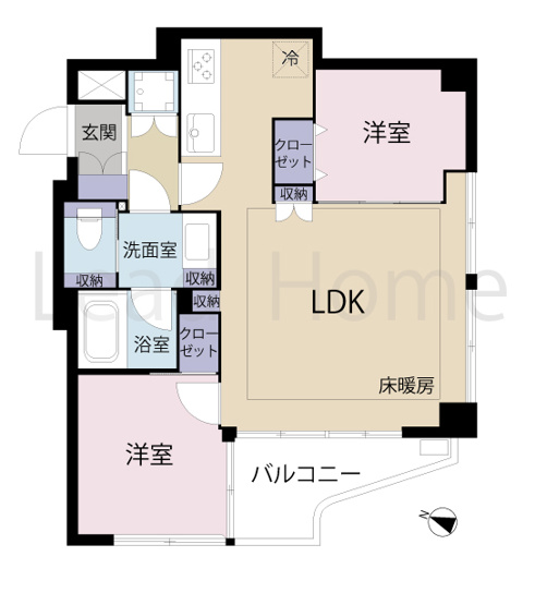 【間取り】 | ヴェラハイツ赤坂