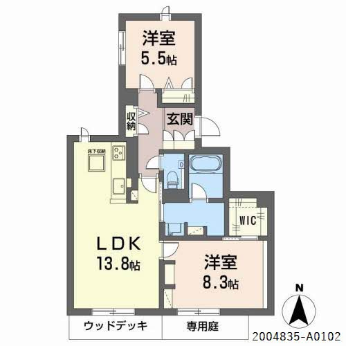【間取り】 | フロントマーレ祇園 ＊＊ | フロントマーレ祇園 ＊＊ A0102号-16