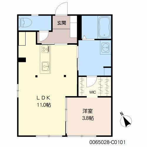 【間取り】 | セフィラヒロセ Ｃ棟 ＊ | セフィラヒロセ Ｃ棟 ＊ C0101号-16