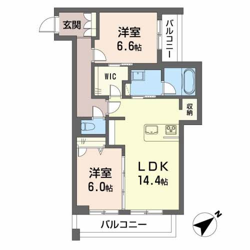 ベレオガーデンズ MiwaⅡの間取り