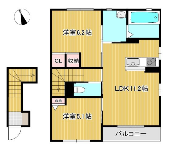 アルページュA棟の間取り