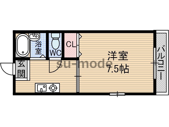 アルファコート茨木の間取り