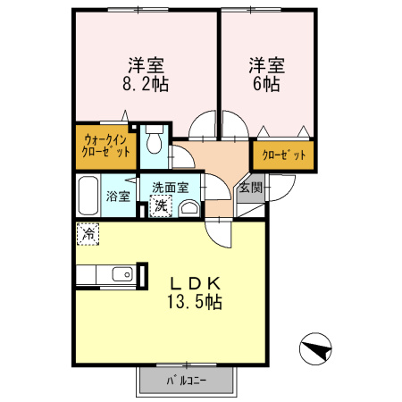 【間取り】 | ドミール旭