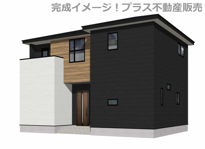 【外観】 | 福岡市西区今津16期　59号棟（全64区画）【仲介手数料無料・0円】 | 完成イメージの外観パースです。