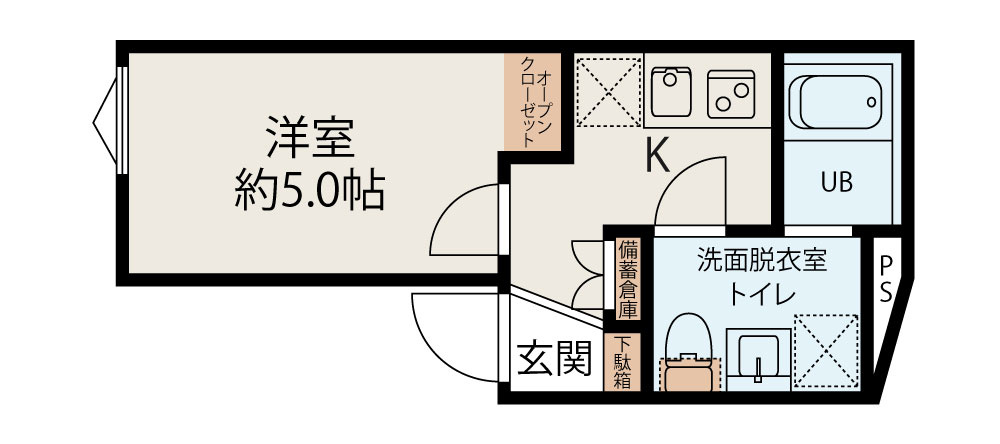 アズール世田谷の間取り