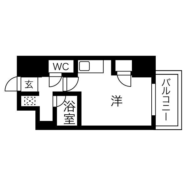 スクエア・アパートメントの間取り