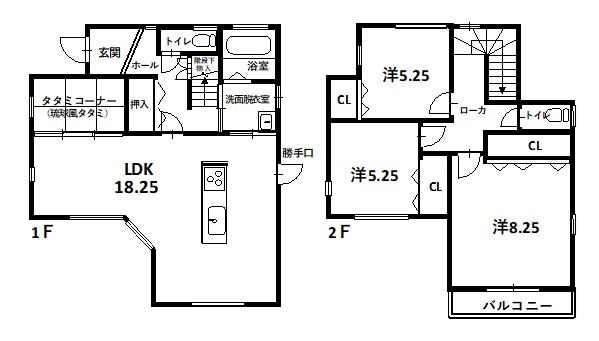 和歌山市木ノ本・中古戸建・54813の間取り