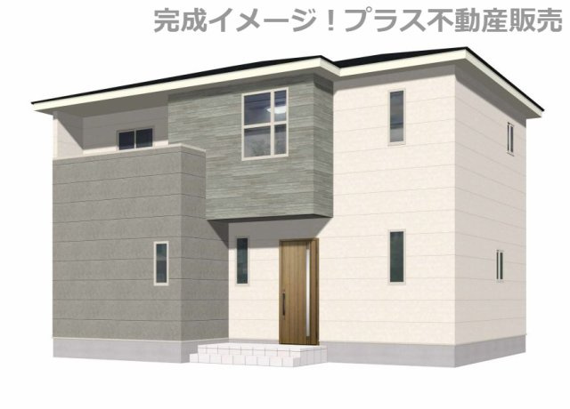 【外観】 | 福岡市西区今津16期　60号棟（全64区画）【仲介手数料無料・0円】 | 完成イメージの外観パースです。