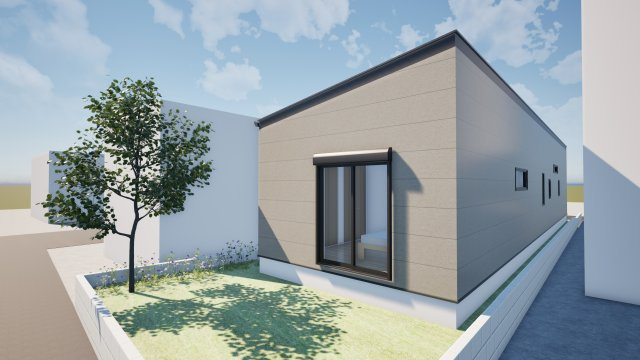 みよし市莇生町Ⅰ期１号地分譲の外観パース|外観パース：南側より