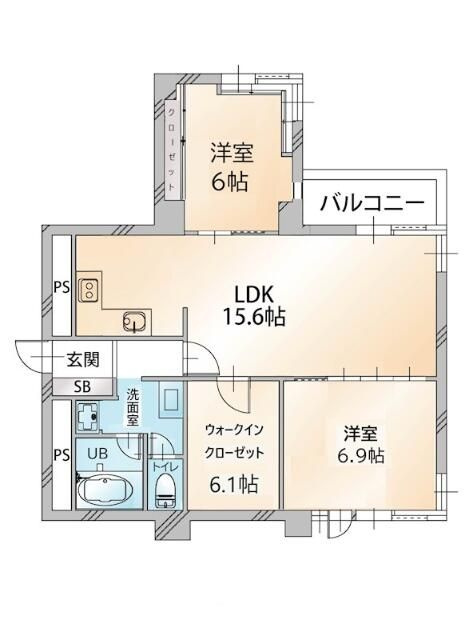 常盤松ロイアルハイツの間取り