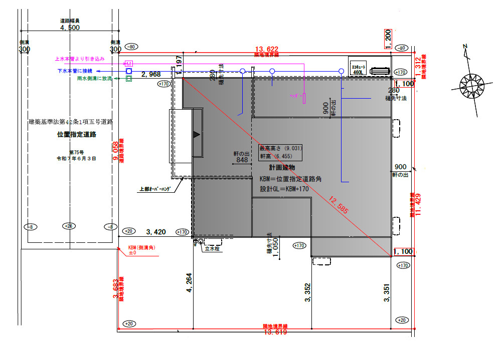 【秀光ビルド】岐阜市中鶉C号地分譲住宅の区画図|配置図・敷地図