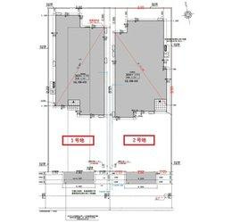 限定2邸平屋！【秀光ビルド】岐阜市次木 分譲住宅　2号地の区画図|全体区画図