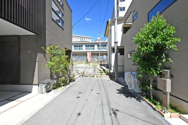 神戸市中央区再度筋町建築条件無し売土地の前面道路含む現地写真|前面道路は西側4.0ｍ公道です。