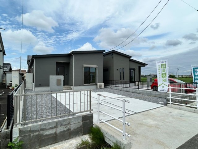 限定2邸平屋！【秀光ビルド】岐阜市次木 分譲住宅　1号地の外観|1号地・２号地全体外観写真（2026年6月）撮影