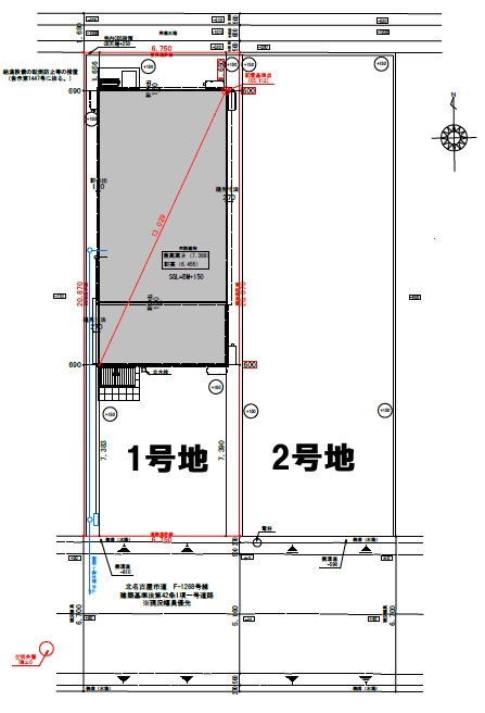 北名古屋市高田寺Ⅰ期1号地分譲住宅の区画図|区画図・配置図
