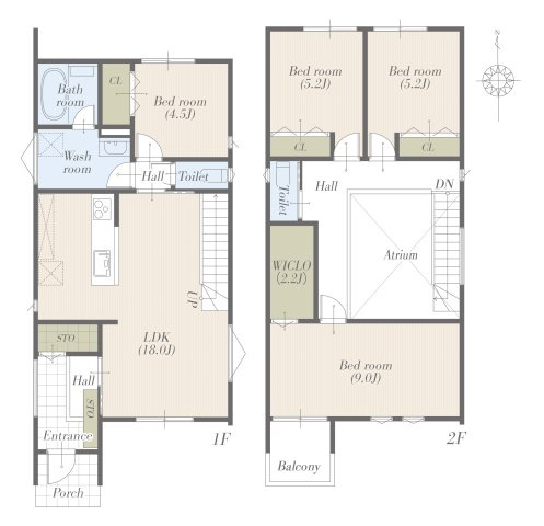 北名古屋市高田寺Ⅰ期2号地分譲住宅の間取り|北名古屋市高田寺Ⅰ期2号地プラン