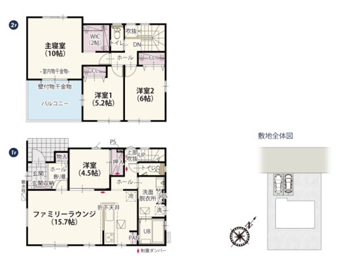 【間取り】 | LDKは自然光が入りやすく過ごしやすい空間に仕上げました！バルコニーは広めの約6帖！お洗濯物を干す他にも家庭菜園や天体観測なども楽しめそうなゆとりのあるスペースです。