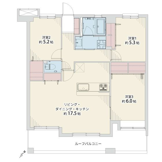 【間取り】 | ダイアパレス南福岡☆仲介手数料無料☆