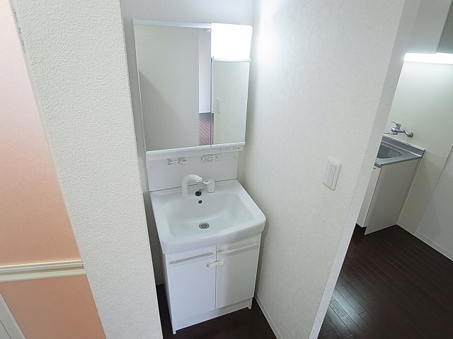 セビーヌ鈴蘭台の洗面所|独立洗面シャンプードレッサー完備