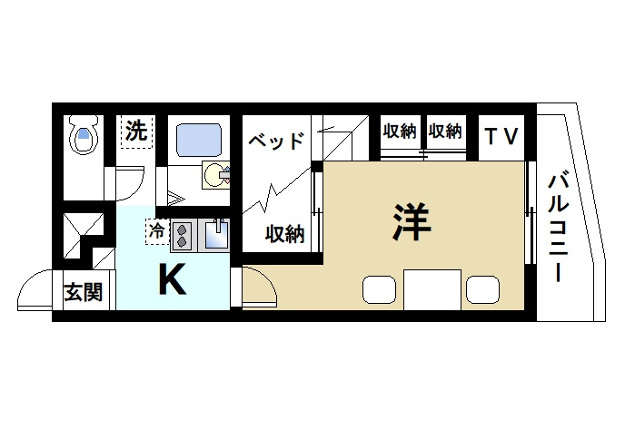 レオパレス佐保川の間取り|おすすめの間取りです