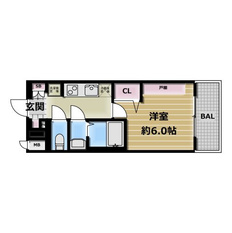 【間取り】 | プレリス北巽駅前ラバルス