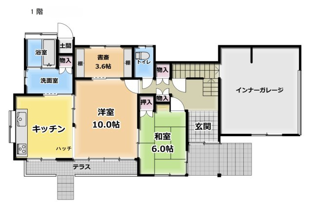 米沢市成島町２丁目　二階建て中古住宅