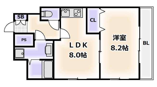 【間取り】 | ブルービー桜川駅前