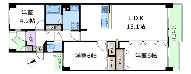 【間取り】 | 藤和千里ハイタウン | エイブルにて取扱い可能な住宅ローンは、全部で10種類以上！お客様にピッタリの住宅ローンを当社のFPよりご案内させて頂きます。住宅ローンのご相談だけでも、お気軽にご相談下さいませ。