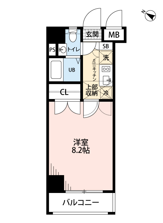 ダイナコートスタシオン博多　2階の間取り
