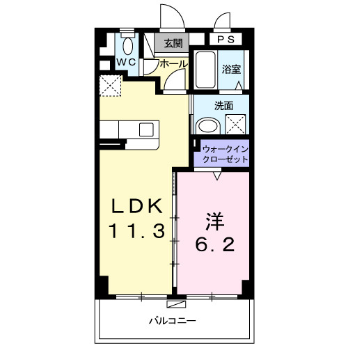 【間取り】 | ビッグイースト　ワン