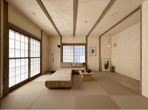 【中古】日高市横手2丁目リフォーム中古住宅の和室|1F 8帖和室です
