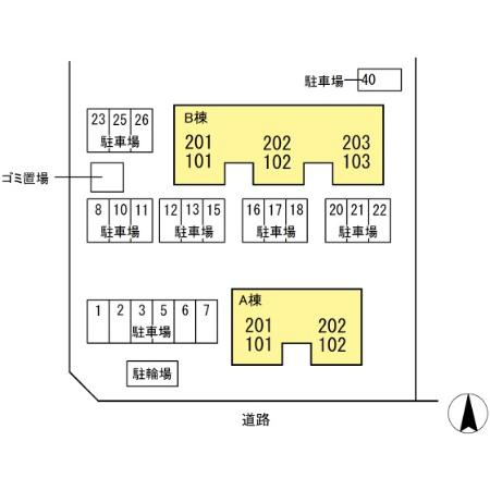 エルクレール Aの区画図