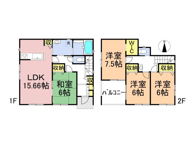 新築戸建　大垣市楽田町　全3区画分譲の間取り|■2号棟　■ヤマダ不動産　株式会社リライフ　
■夢のマイホーム購入をフルサポートします！