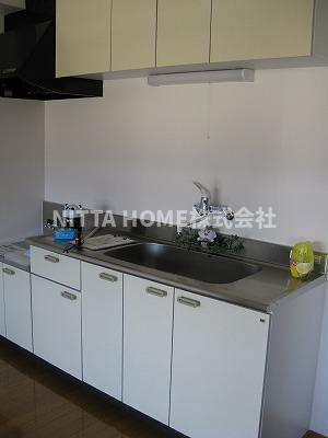 福知山市和久市町の賃貸マンションのキッチン|ガスコンロ設置可能です〇