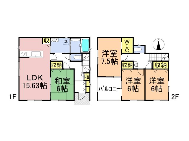 新築戸建　大垣市楽田町　全3区画分譲の間取り|■2号棟　■ヤマダ不動産　株式会社リライフ　
■夢のマイホーム購入をフルサポートします！
