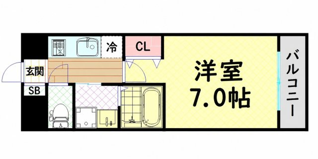 【間取り】 | S-RESIDENCE難波大国町Uno